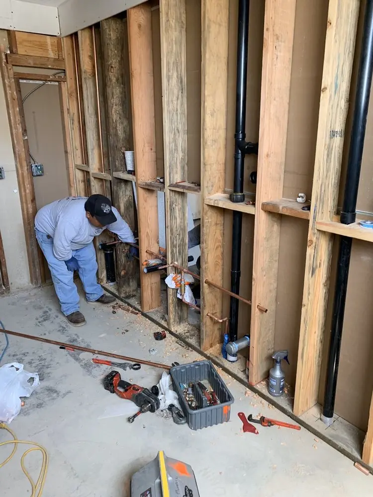 Commercial rough-in plumbing for Gas Line Repair in Washington Crossing